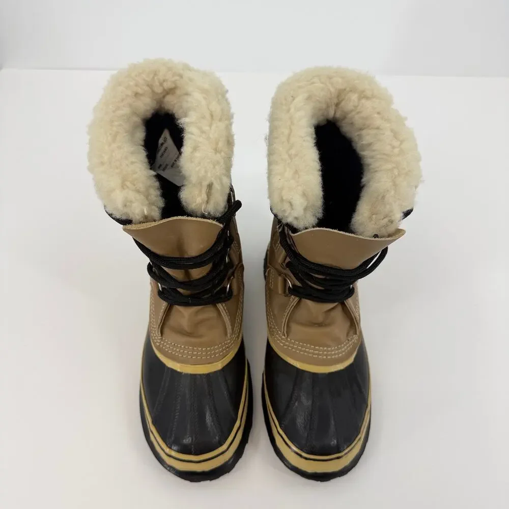 Vintage Sorel Caribou Boots Womens 8 Mens 6 Kaufman Canada Wool Lined Maple Leaf